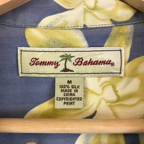 Tommy Bahama Floral Hibiscus Short Sleeve Shirt Mens Size Medium 100% silk - Picture 4 of 8